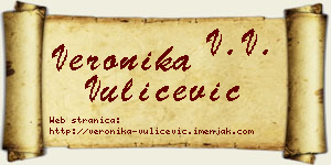 Veronika Vulićević vizit kartica